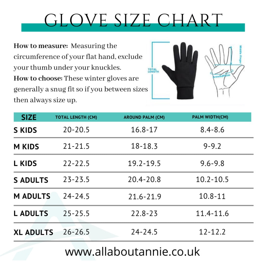 Gloves Size Chart