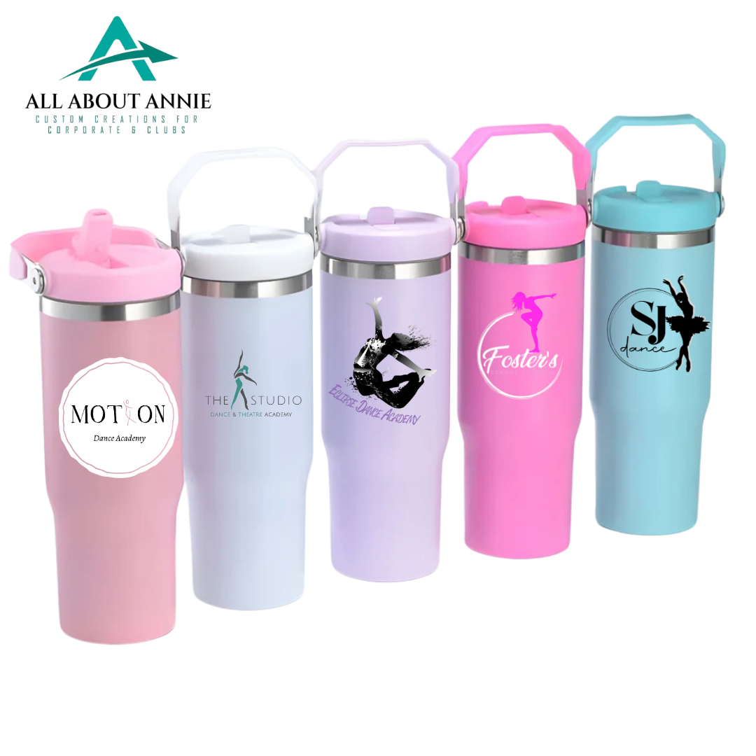 30oz Flip Straw Tumbler with Handle