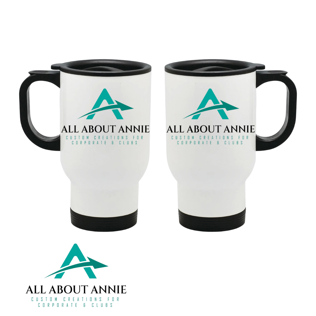 Business Travel Mug White