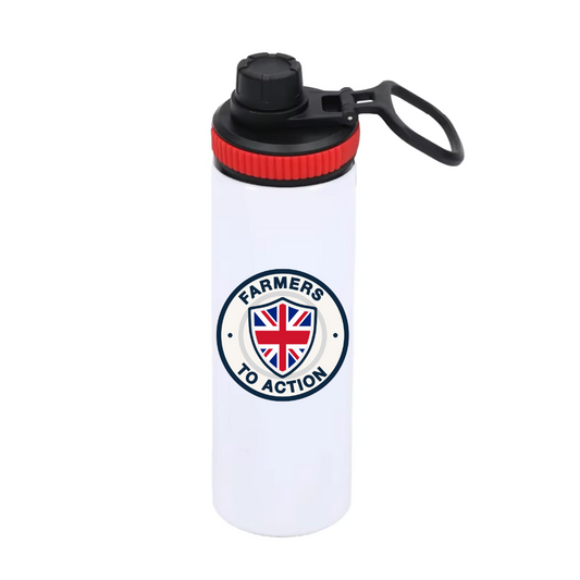 Farmers To Action 850ml Water Bottle Red