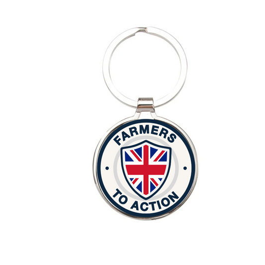 Farmers To Action Metal Keyring