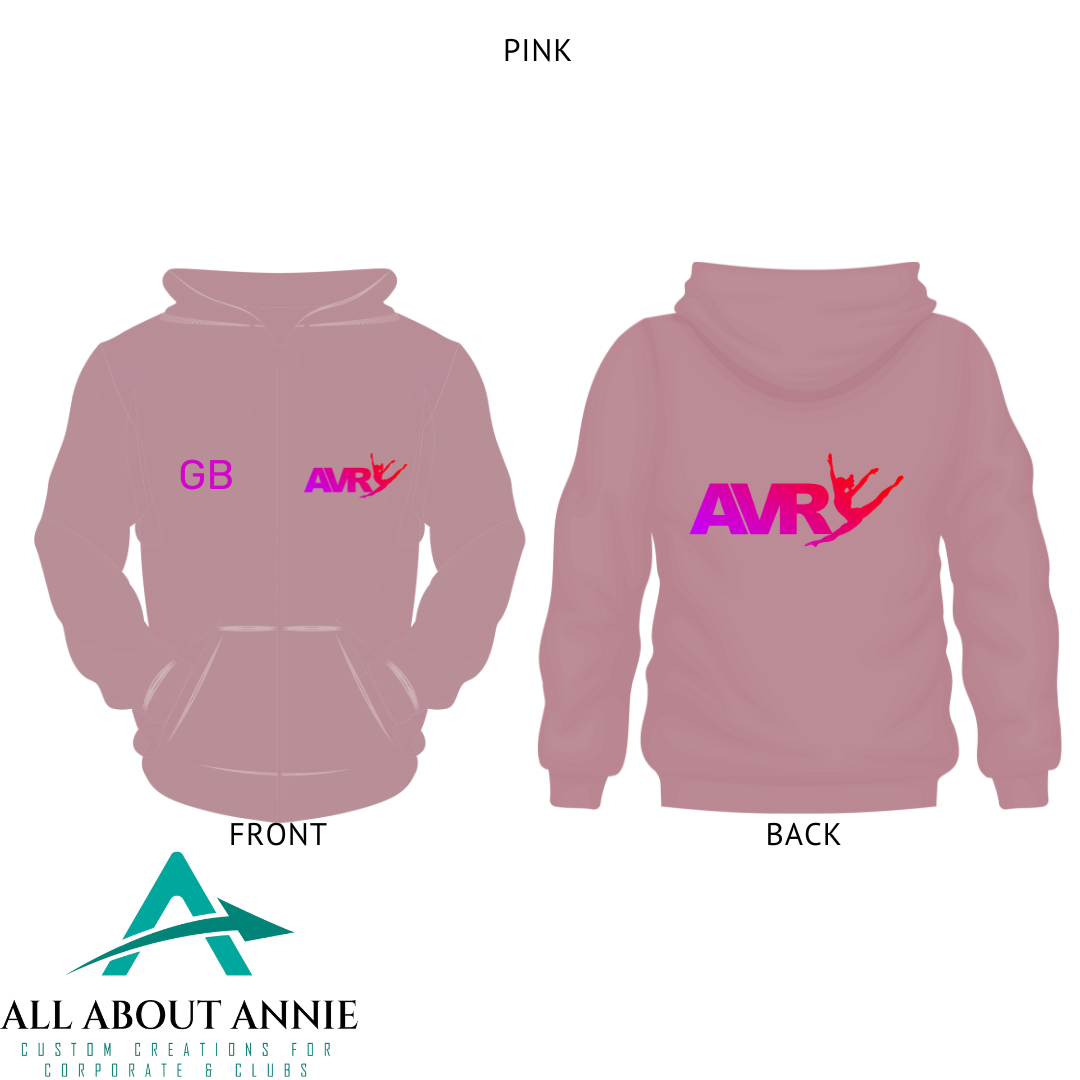 Adults Zip Hoodie - Pink